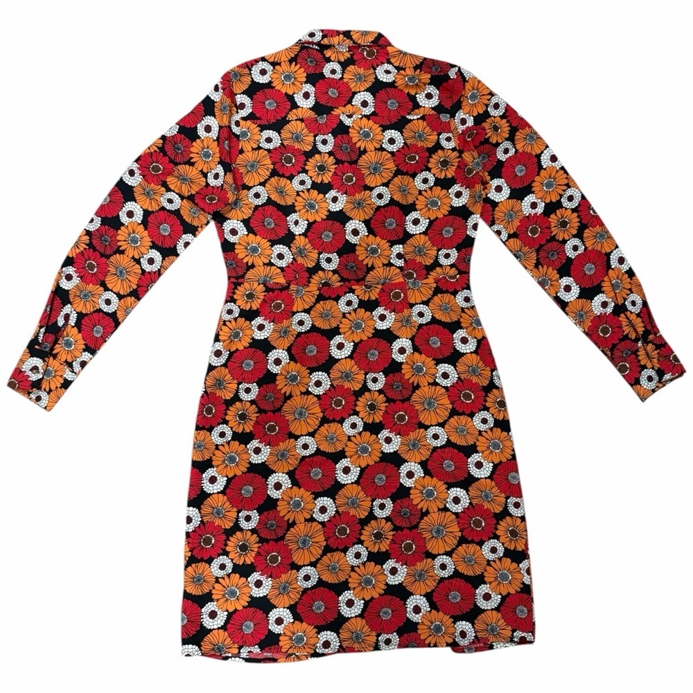 Brave Soul 70s Retro Mod Daisy Floral Mini Dress Button Front Groovy Boho S - Picture 4 of 16